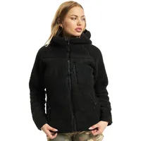 Brandit Textil Brandit Teddyfleece Jacket Hooded, Farbe: black, Größe:
