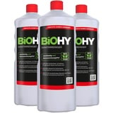 BiOHY Sanitärreiniger Badreiniger Kalklöser, Badezimmer Reiniger 3er Pack (3 x 1 Liter Flasche)