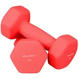wuuhoo Kurzhantel Kurzhantel Jackie mit Neopren Beschichtung, 2er Set I Hexagon Form für sicheren Halt 2 x 1 kg