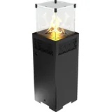 Hitze Gas-Terrassenheizung FUENTE Q V 5,7 kW schwarz Gasheizung Gas-Gartenheizer