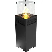 Hitze Gas-Terrassenheizung FUENTE Q V 5,7 kW schwarz Gasheizung Gas-Gartenheizer