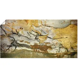 Wandbild ARTLAND "Höhle von Lascaux Stiere", braun (farbe bild(er): braun), B:60cm H:30cm T:0,1cm, Papier, Bilder, als Leinwandbild, Poster, Wandaufkleber in verschied. Größen