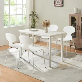[en.casa] Esszimmerstuhl Kil weiß 4er Set