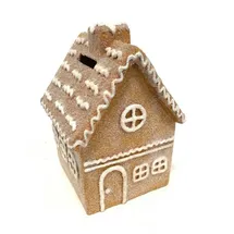 FD - Figur Lebkuchenhaus 13 X 9,5 X 10 Cm Braun Weihnachtsfigur