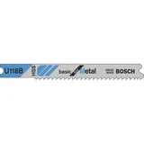 Bosch Professional HSS Stichsägeblatt Basic for Metal 3er-Pack (2608631771)