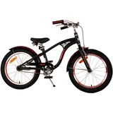 TPFSports Miracle Cruiser Kinderfahrrad - Jungen 18 Zoll - Rücktritt + Handbremse - Mattschwarz