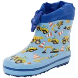 Beck Minibagger Gummistiefel Hellblau 22
