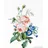Lucas Luca-S B2351 Strauß mit Rosen Kreuzstichset, Baumwolle, mehrfarbig, 19x28cm