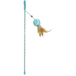 Duvoplus Cat Toy Spielangel Catchy Papierball - blau