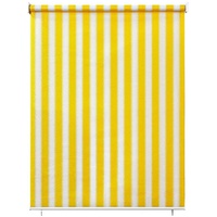 paramondo Außenrollo Senkrechtmarkise | freihängend, 100x140 cm, gelb-weiß | paramondo Balkonrollo