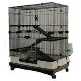 MYPETS Kleintierkäfig Nagervoliere BIG CAGE XL Nagerkäfig Käfig Voliere Metall Nager