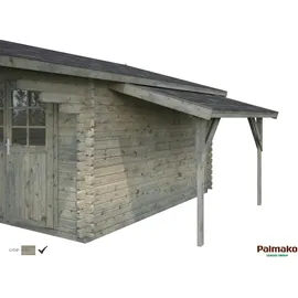 Palmako Schleppdach für Gartenhäuser, ca. B169/H250/T290 cm Grau