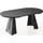 WFL GROUP Runder Ausziehbarer Esstisch 120 x 76 x 120 cm schwarz