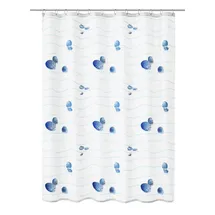 KLEINE WOLKE Duschvorhang Miami 180 x 200 cm blau