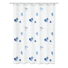 KLEINE WOLKE Duschvorhang Miami 180 x 200 cm blau