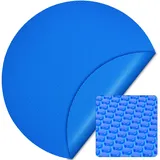 Wiltec Pool Solarfolie Ø 5 m, blau, Poolheizung aus 400 μ starkem PE Film, Poolabdeckung Solarplane rund