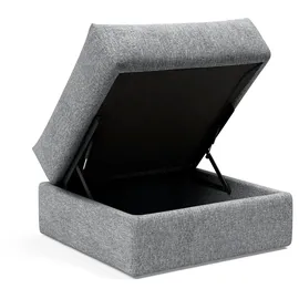 Innovation Living Hocker Cornila Polyester 75 x 45 x 75 cm Grau