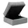 Innovation Living Hocker Cornila Polyester 75 x 45 x 75 cm Grau