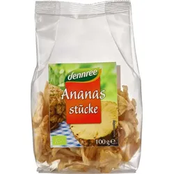 dennree Ananasstücke getrocknet bio 100g