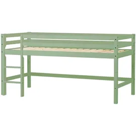 Hoppekids Halbhochbett Basic 90 x 200 cm pale green