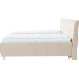 Alina Stauraumbett ALINA "Maike", beige (beige gcp 11), B:219cm H:112cm L:218cm, Chenille GCP (100% Polyester), Betten, Stauraumbett, inklusive motorisch verstellbaren Lattenrost, wahlweise mit Matratze, Topseller