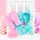 Bayer Puppenkleidung Hose Schmetterling Blau/Rosa (46 cm)
