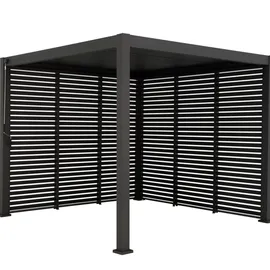 LECO Wand 93 cm zur Lamellenpergola DELUXE anthrazit