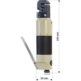 XPOtool Druckluft Kombi Loch- und Absetzzange 5mm Stempel 13mm Absetztiefe