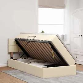 vidaXL Bett 90 x 200 cm Weiß