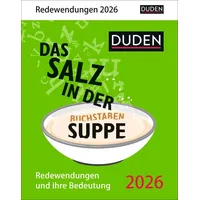 Harenberg Duden Das Salz in der (Buchstaben-)Suppe Tagesabreißkalender 2026