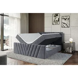 altdecor Boxbett, ERNINA-Z - 160x200 cm - H3 - Dunkelgrau