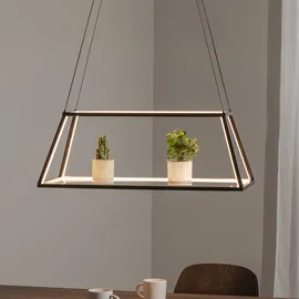 LUCANDE Mensola 1 dimmbar 75 cm Schwarz Aluminium