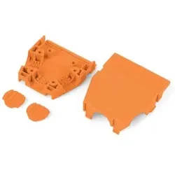 Wago 232-639 Zugentlastungsgehäuse, für Feder- und Stiftleisten, 2-teilig, orange 232639 - 25 Stück