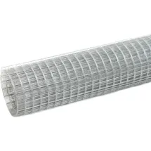 vidaXL Maschendrahtzaun 10 x 50 cm Silber