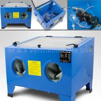 BITUXX Sandstrahlkabine Metall 90 L blau