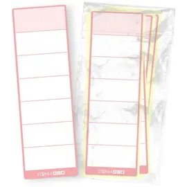 itenga Ordneretiketten 33106688 Rosa 6,0 x 19,0 cm 10 Blatt