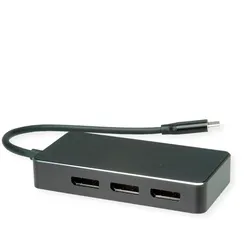 VALUE Multi-Display Adapter USB Typ C - 3x DP, Multi-Stream 4K