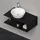 Duravit Waschtisch-Unterschrank 80 x 26 cm Eiche Schwarz Matt
