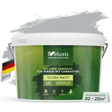 Veluxis Wandfarbe Veluxis® Wandfarbe, Deckkraft-Klasse 1, Streifenfrei, tropfarm & VOC-frei grau