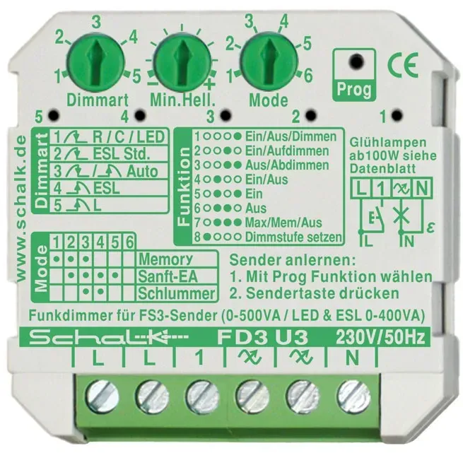 Schalk Funk-Universal-Dimmer FD3 U3