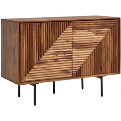 KADIMA DESIGN "Harmony" 3D-Sideboard mit Metalldetails und viel Stauraum, Elegantes Wood-Design