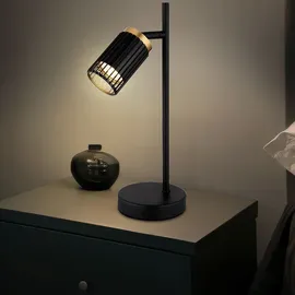 GLOBO Tischleuchte Schwarz Gold