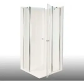 Dusbad Vital 2 Eckdusche mit Pendeltür links 87 x 80 cm ESG-Glas