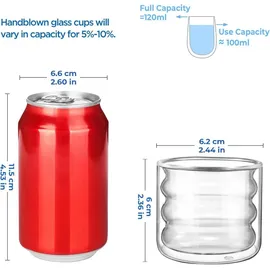 luxuskollektion Doppelwandige Espressogläser 0,12 l Set 6-tlg.