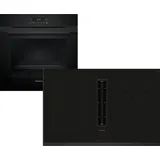 Siemens PQ227EA50Z, Einbau-Backofen-Set, ED851BS16E + HB272ABB0, Einbau-Backofen, Kochfeld mit Dunstabzug (Induktion)