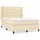 vidaXL Boxspringbett mit Matratze Creme 140x200 cm Stoff1380128