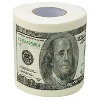 Goods+Gadgets Papierdekoration GOODS+GADGETS Dollar Motiv Klopapier – $100 Dollar Papierrolle, Toilettenpapier USD Toilet Paper Scherzartikel