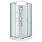 SANOTECHNIK Denver Komplettdusche mit Schiebetür 90 x 210 cm D648360641500