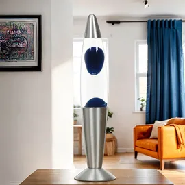 Licht-Erlebnisse Lavalampe Blau 36 cm