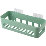 Selbstklebendes Wandregal Für Bad Oder Küche, 26 X 10 X 7 Cm, Eckregal Ohne Bohren, 1 Stück Aus Grünem Pp, Ideal Für Die Dusche